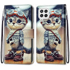 Coloured Drawing Cross Texture Horizontal Flip PU Leather Case with Holder & Card Slots & Wallet & Lanyard