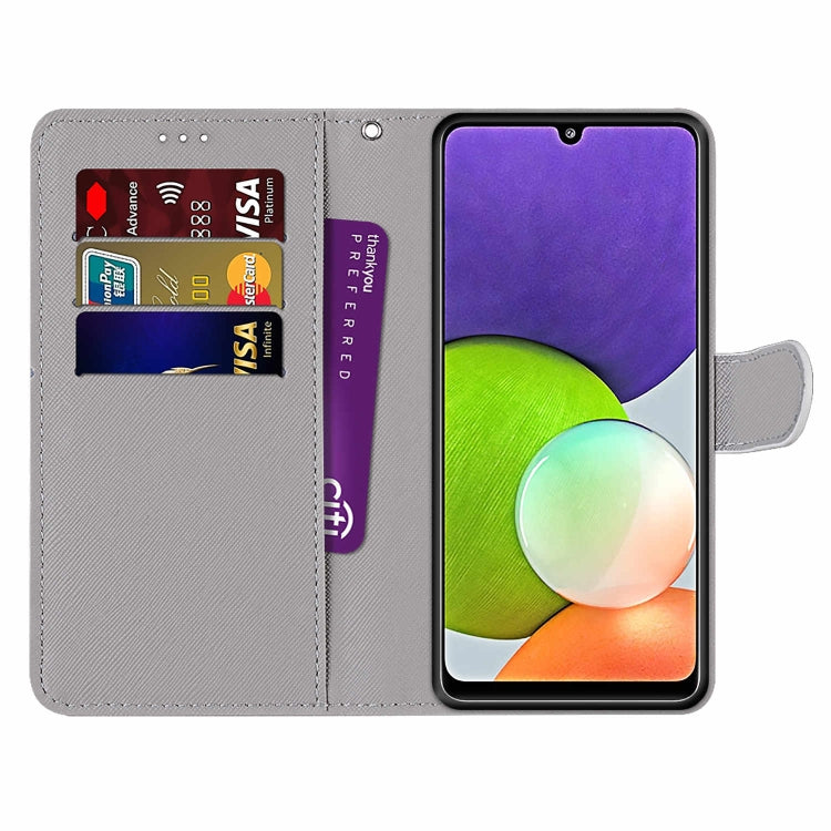 Coloured Drawing Cross Texture Horizontal Flip PU Leather Case with Holder & Card Slots & Wallet & Lanyard