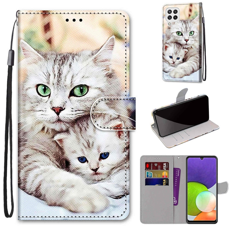 Coloured Drawing Cross Texture Horizontal Flip PU Leather Case with Holder & Card Slots & Wallet & Lanyard