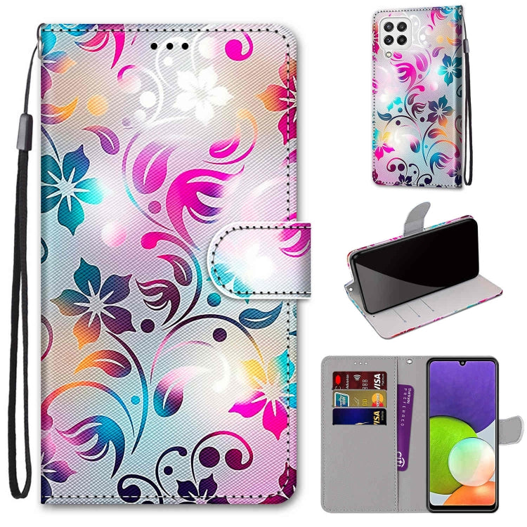 Coloured Drawing Cross Texture Horizontal Flip PU Leather Case with Holder & Card Slots & Wallet & Lanyard