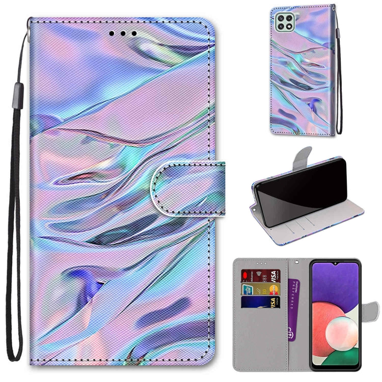 Coloured Drawing Cross Texture Horizontal Flip PU Leather Case with Holder & Card Slots & Wallet & Lanyard