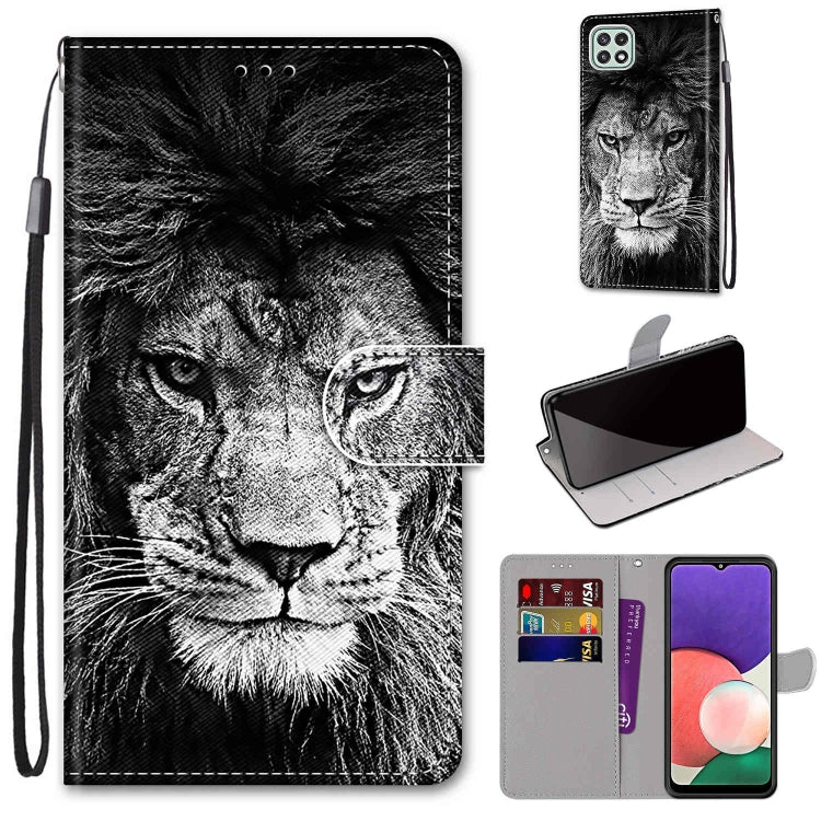 Coloured Drawing Cross Texture Horizontal Flip PU Leather Case with Holder & Card Slots & Wallet & Lanyard