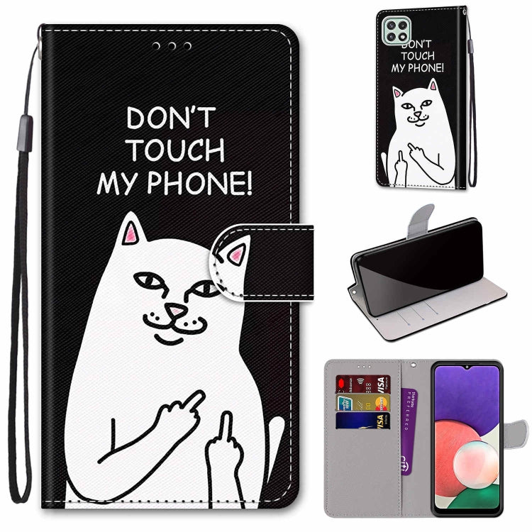 Coloured Drawing Cross Texture Horizontal Flip PU Leather Case with Holder & Card Slots & Wallet & Lanyard