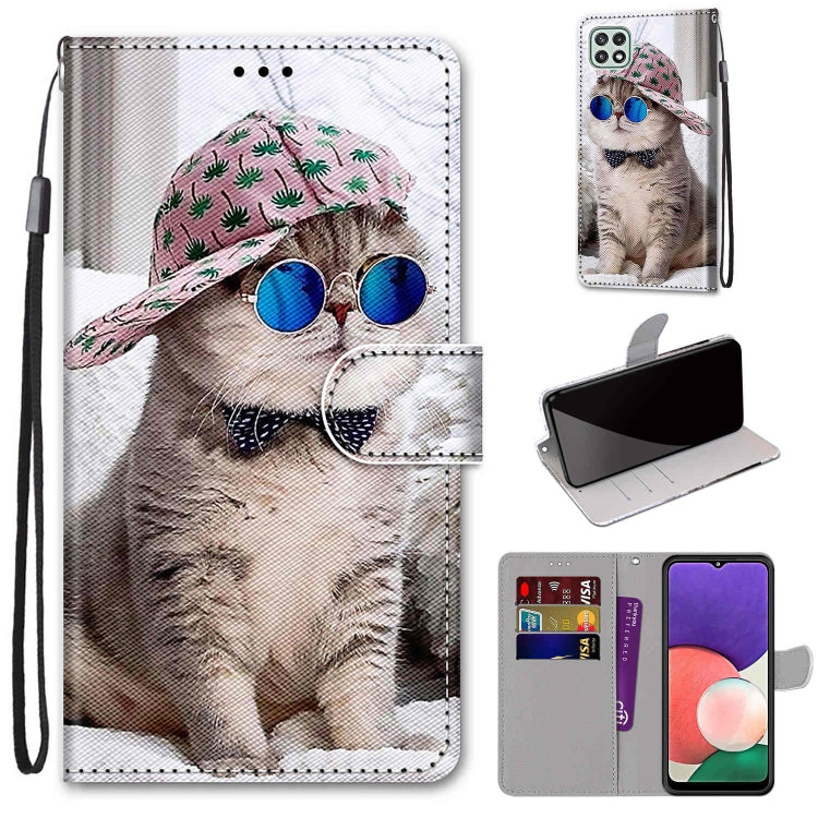 Coloured Drawing Cross Texture Horizontal Flip PU Leather Case with Holder & Card Slots & Wallet & Lanyard