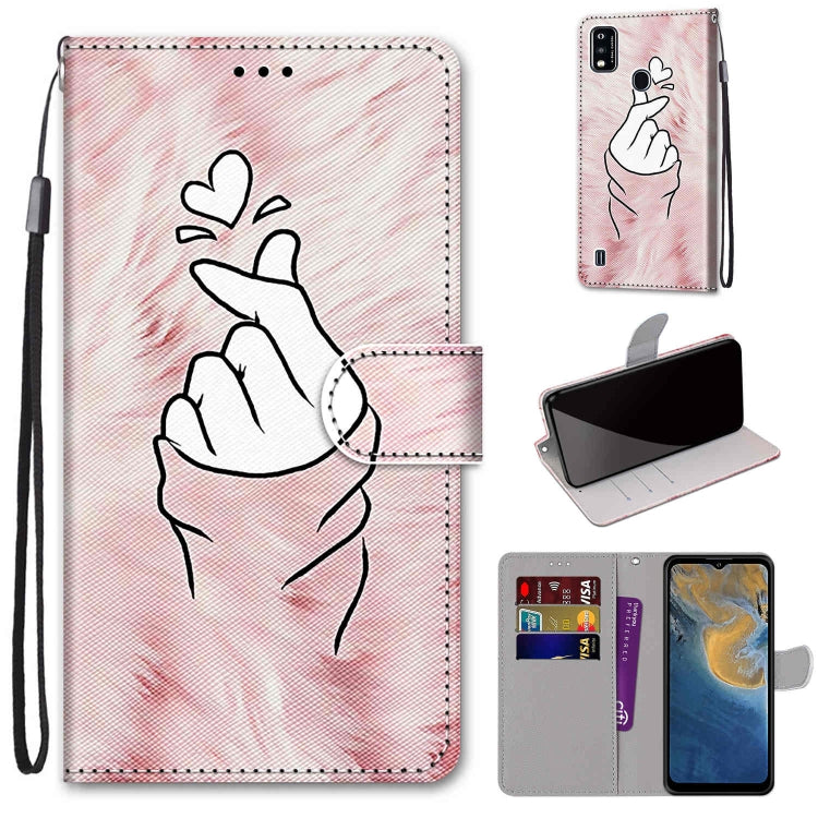 Coloured Drawing Cross Texture Horizontal Flip PU Leather Case with Holder & Card Slots & Wallet & Lanyard