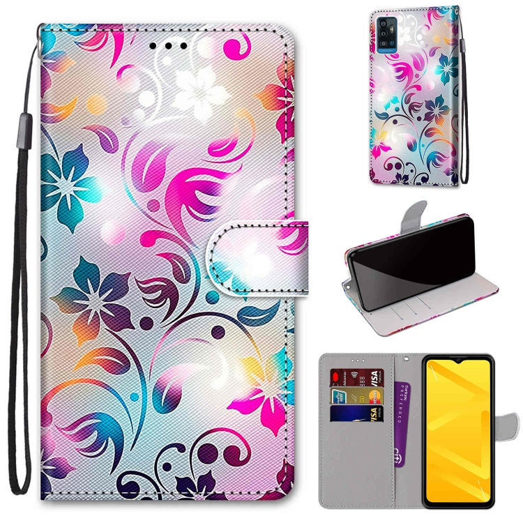 Coloured Drawing Cross Texture Horizontal Flip PU Leather Case with Holder & Card Slots & Wallet & Lanyard