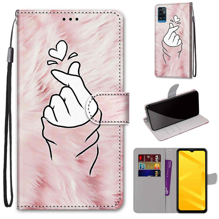 Coloured Drawing Cross Texture Horizontal Flip PU Leather Case with Holder & Card Slots & Wallet & Lanyard