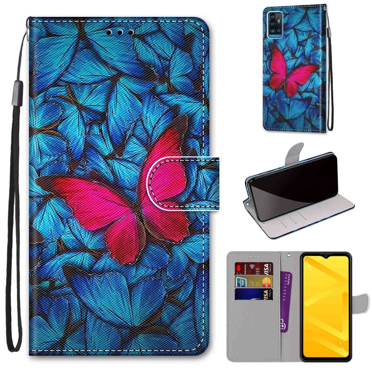 Coloured Drawing Cross Texture Horizontal Flip PU Leather Case with Holder & Card Slots & Wallet & Lanyard