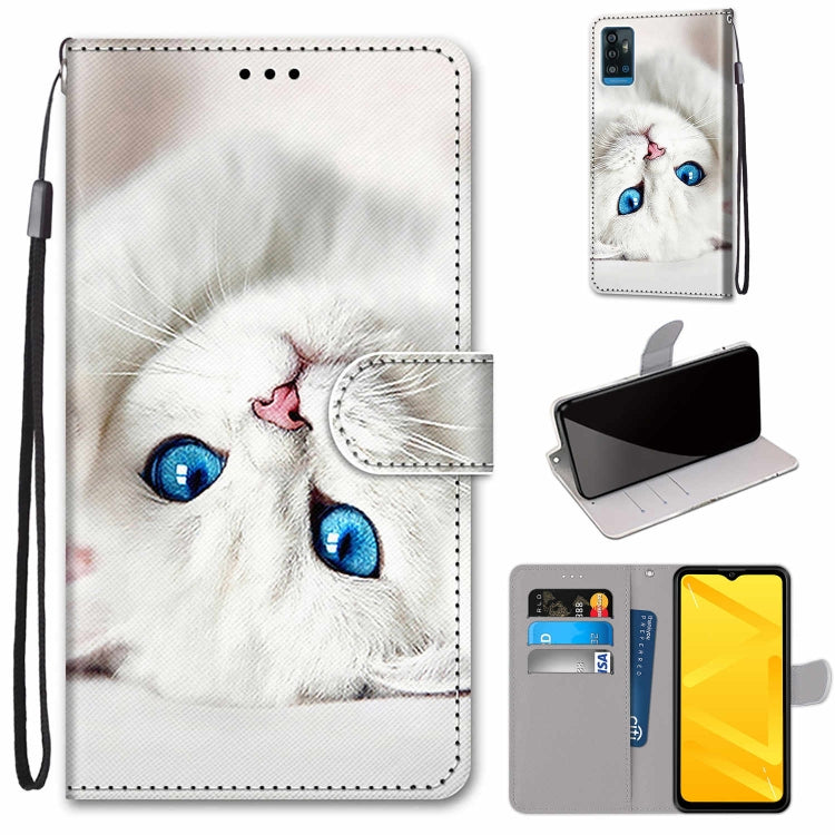 Coloured Drawing Cross Texture Horizontal Flip PU Leather Case with Holder & Card Slots & Wallet & Lanyard, For ZTE Blade A7s 2020