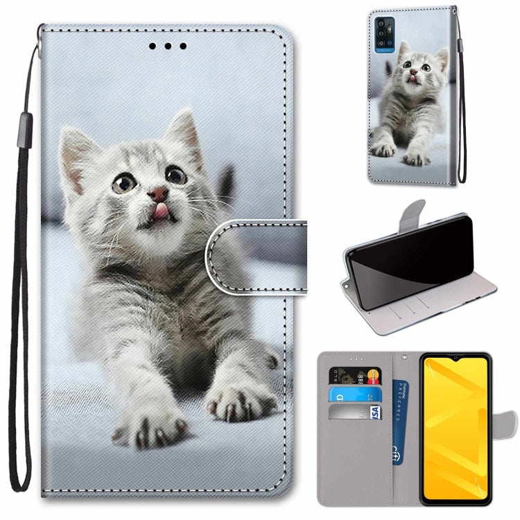 Coloured Drawing Cross Texture Horizontal Flip PU Leather Case with Holder & Card Slots & Wallet & Lanyard, For ZTE Blade A7s 2020