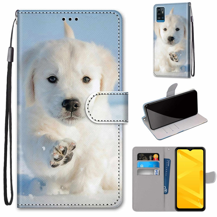 Coloured Drawing Cross Texture Horizontal Flip PU Leather Case with Holder & Card Slots & Wallet & Lanyard, For ZTE Blade A7s 2020