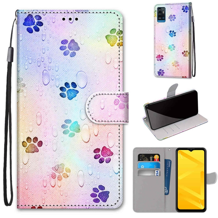 Coloured Drawing Cross Texture Horizontal Flip PU Leather Case with Holder & Card Slots & Wallet & Lanyard, For ZTE Blade A7s 2020