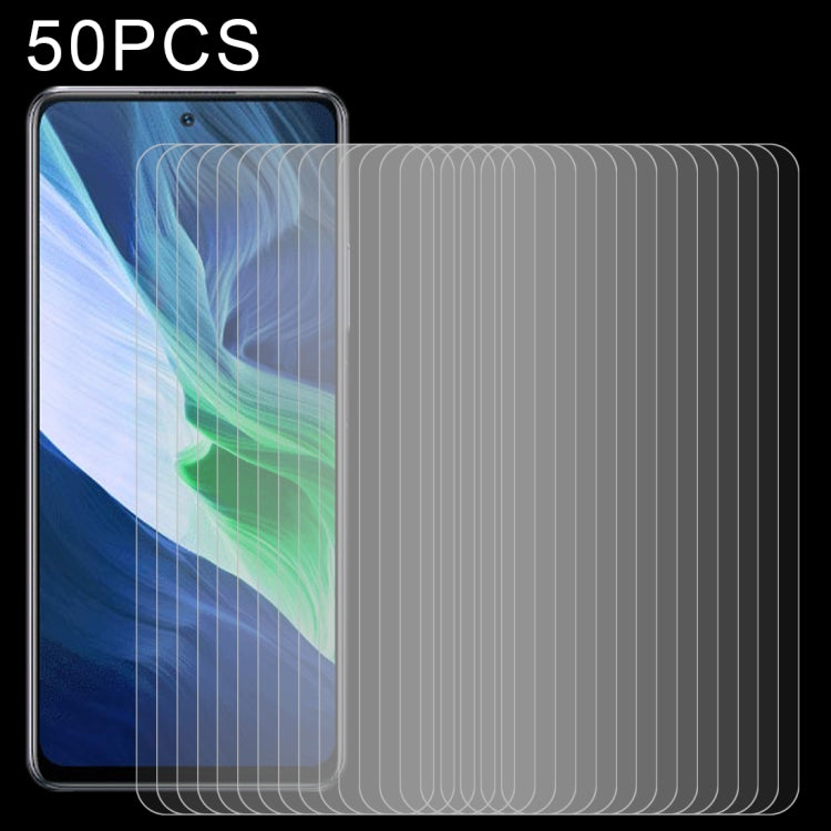 50 PCS 0.26mm 9H 2.5D Tempered Glass Film