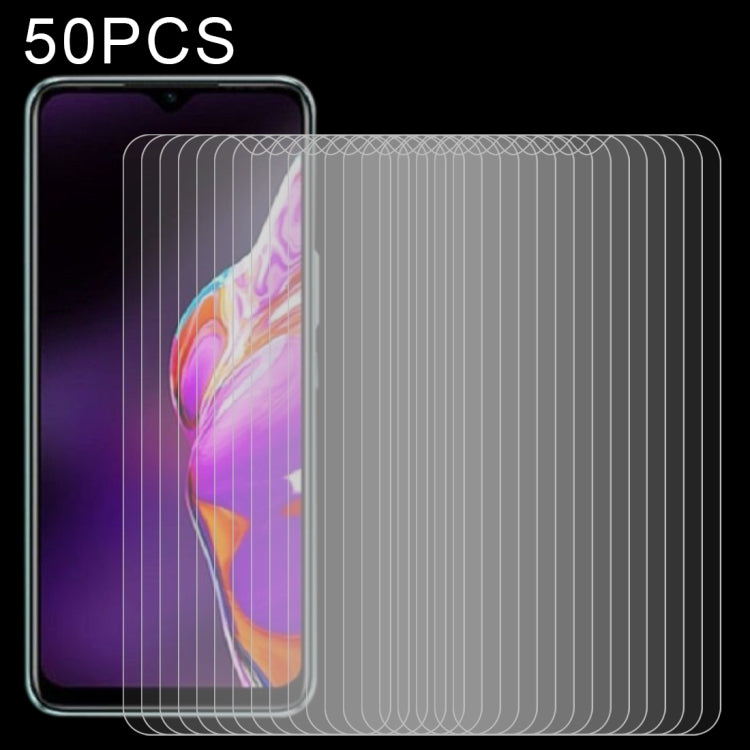 50 PCS 0.26mm 9H 2.5D Tempered Glass Film