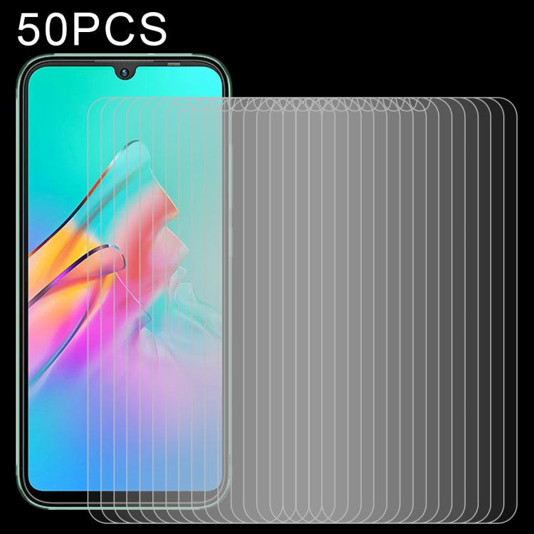 50 PCS 0.26mm 9H 2.5D Tempered Glass Film