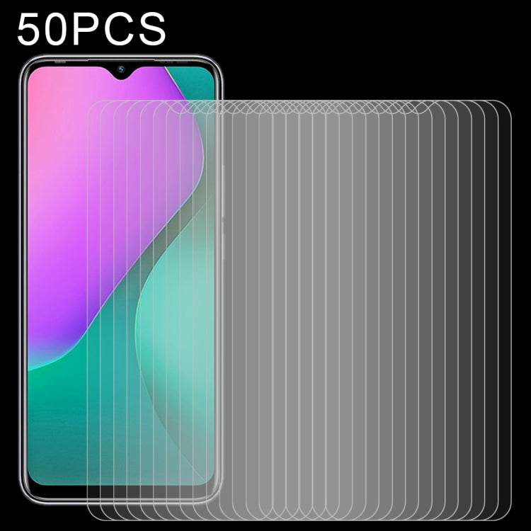 50 PCS 0.26mm 9H 2.5D Tempered Glass Film