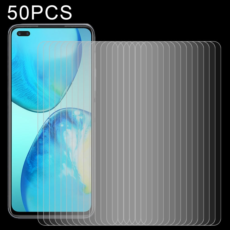 50 PCS 0.26mm 9H 2.5D Tempered Glass Film