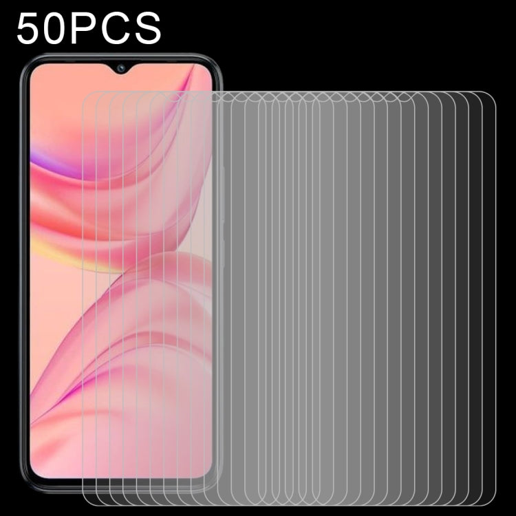 50 PCS 0.26mm 9H 2.5D Tempered Glass Film