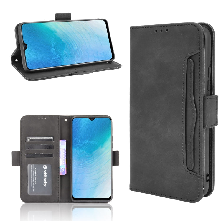 Skin Feel Calf Pattern Horizontal Flip Leather Case with Holder & Card Slots & Photo Frame