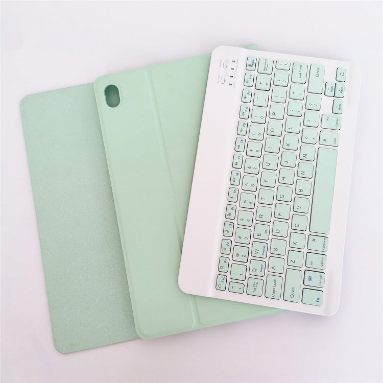 LX103 Solid Color Detachable Square Keycap Bluetooth Keyboard Leather Case with Stand — view 10