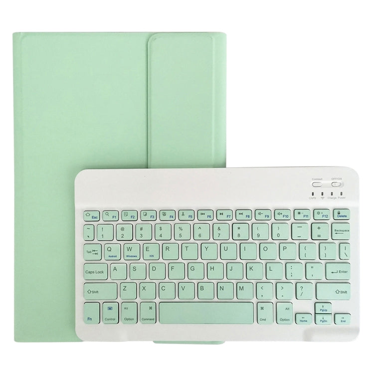 LX103 Solid Color Detachable Square Keycap Bluetooth Keyboard Leather Case with Stand — view 13
