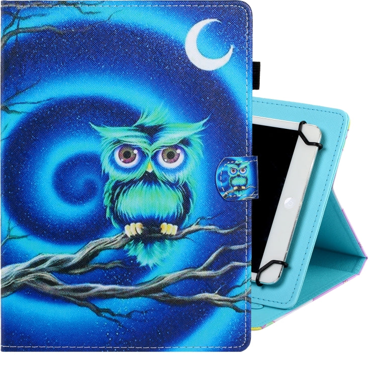 Universal Colored Drawing Horizontal Flip PU Leather Case with Holder & Card Slot — view 15