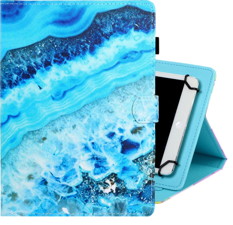 Universal Colored Drawing Horizontal Flip PU Leather Case with Holder & Card Slot — view 16