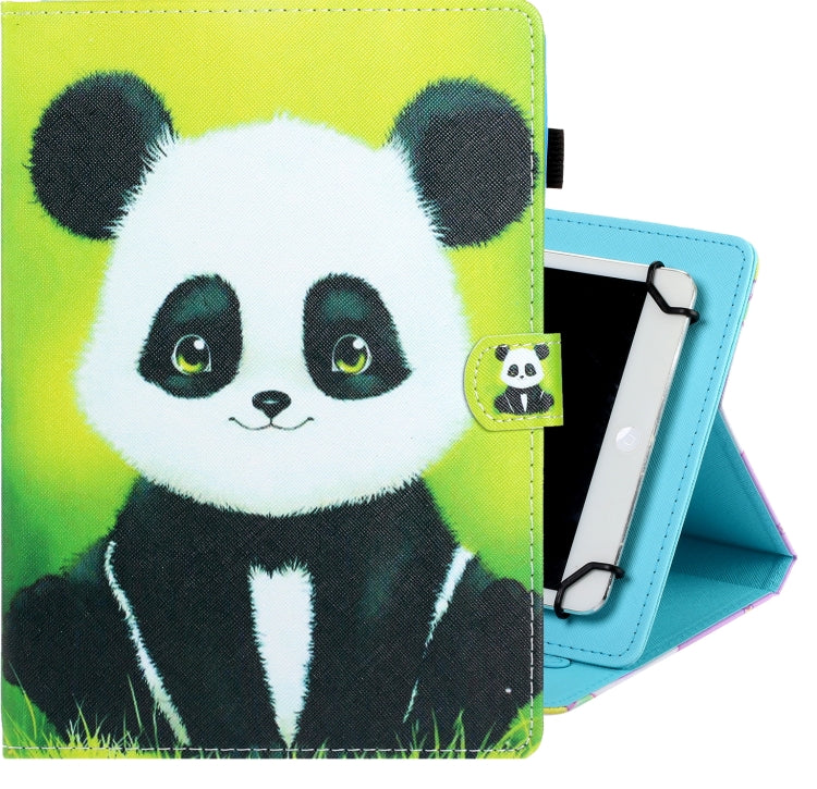 Universal Colored Drawing Horizontal Flip PU Leather Case with Holder & Card Slot — view 28