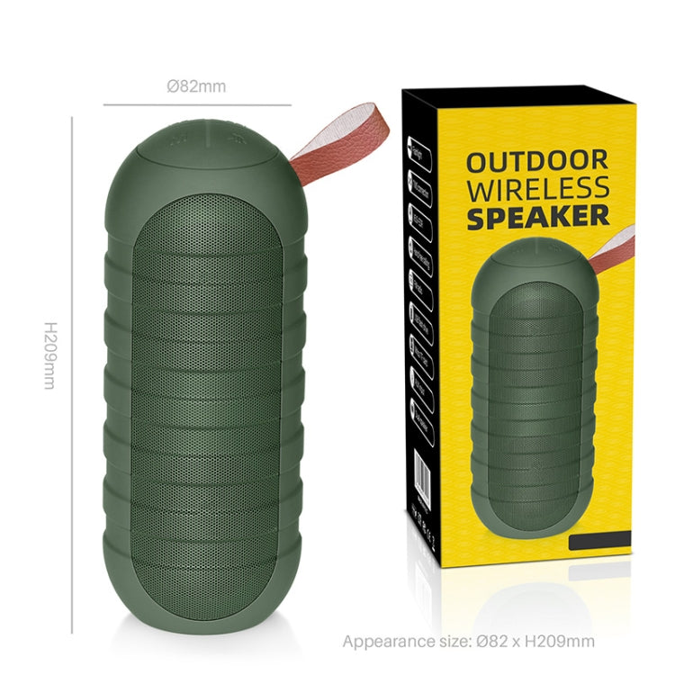 NewRixing NR-3025 TWS Outdoor Portable Splashproof Bluetooth Speaker with Flashlight Function