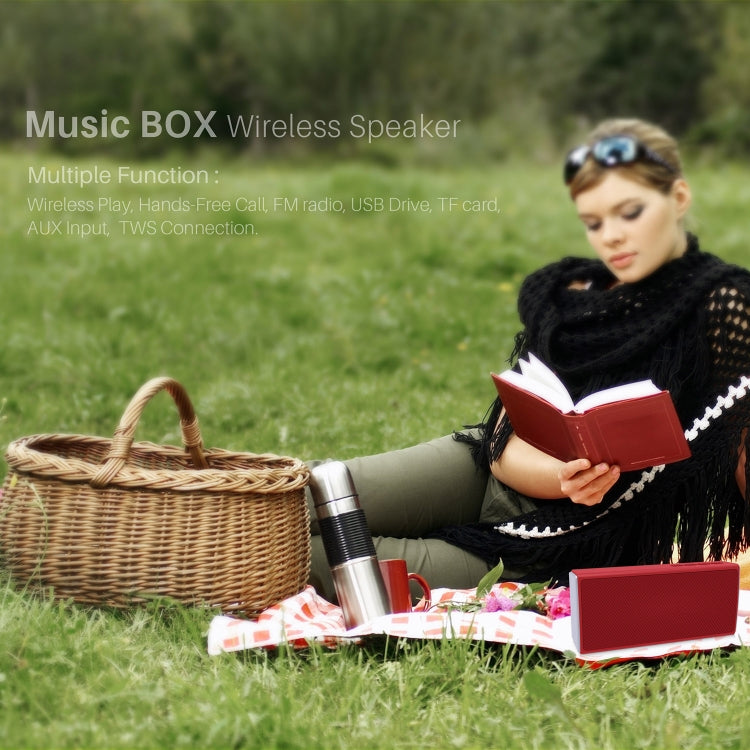 NewRixing NR-5012 Desktop Plating Bluetooth Speakerr, Support Hands-free Call / TF Card / FM / U Disk