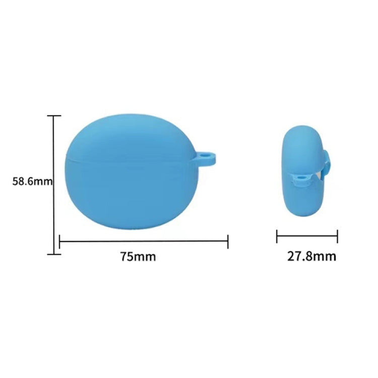 Anti-fall Wireless Earphone Silicone Protective Case with Hook — Red Wine