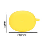Anti-fall Wireless Earphone Silicone Protective Case with Hook — Yellow