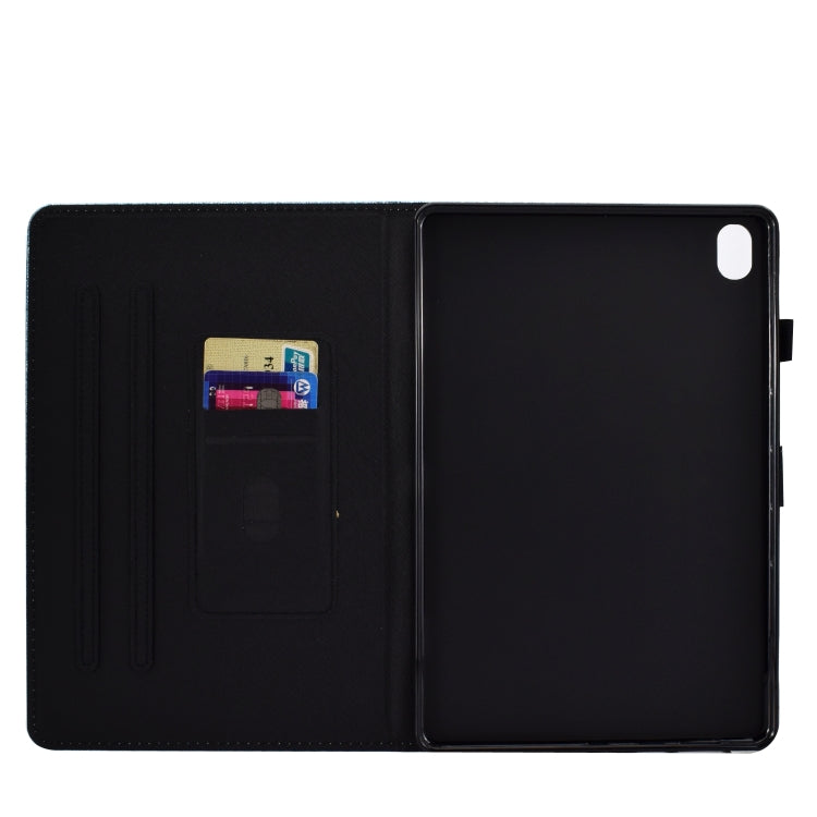 Varnish Glitter Powder Horizontal Flip Leather Case with Holder & Card Slot