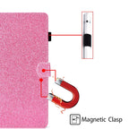 Varnish Glitter Powder Horizontal Flip Leather Case with Holder & Card Slot
