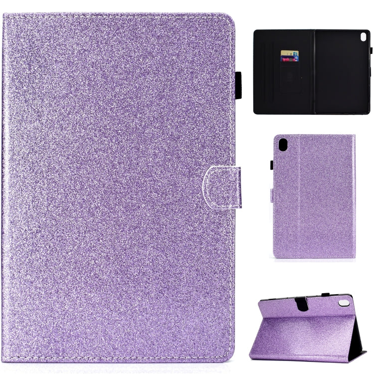 Varnish Glitter Powder Horizontal Flip Leather Case with Holder & Card Slot — For iPad Air / Air 2 / iPad 9.7