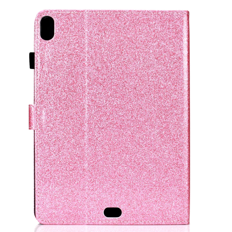 Varnish Glitter Powder Horizontal Flip Leather Case with Holder & Card Slot