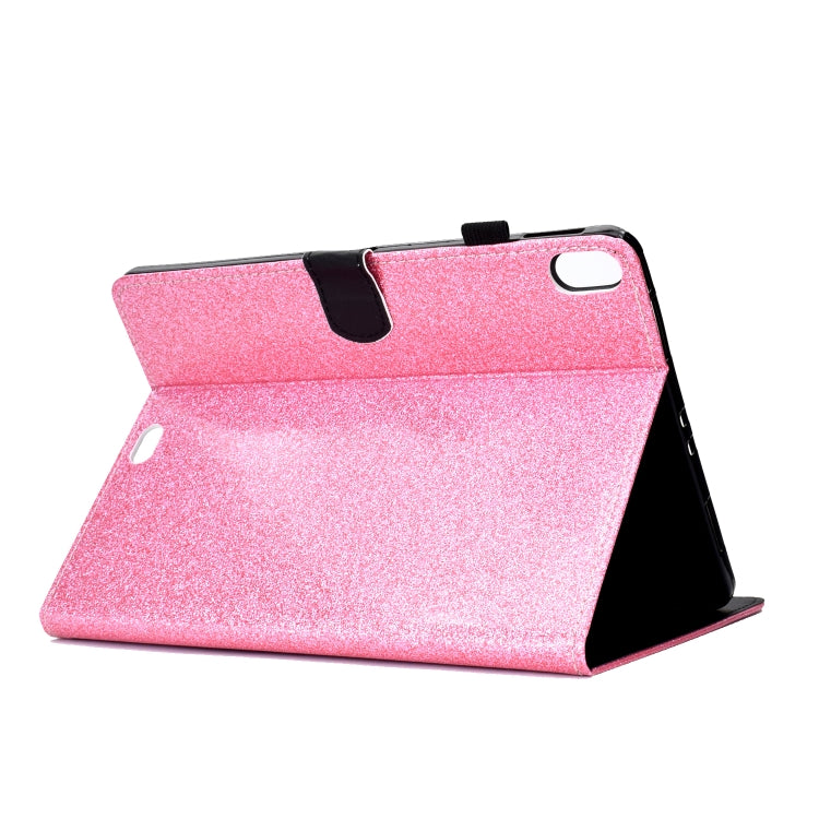 Varnish Glitter Powder Horizontal Flip Leather Case with Holder & Card Slot