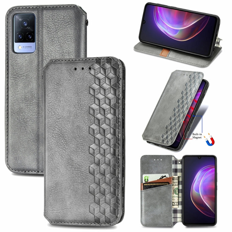 Cubic Grid Pressed Horizontal Flip Magnetic PU Leather Case with Holder & Card Slots & Wallet, For OUKITEL C21 Pro, For UMIDIGI Bison GT
