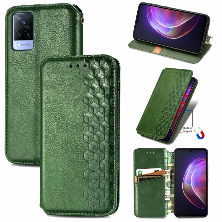 Cubic Grid Pressed Horizontal Flip Magnetic PU Leather Case with Holder & Card Slots & Wallet, For OUKITEL C21 Pro, For UMIDIGI Bison GT