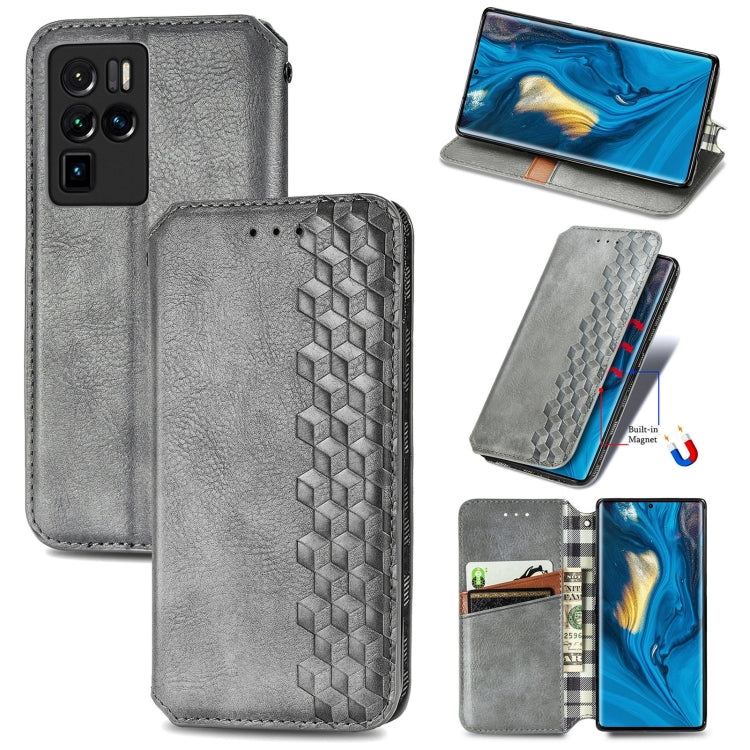 Cubic Grid Pressed Horizontal Flip Magnetic PU Leather Case with Holder & Card Slots & Wallet, For OUKITEL C21 Pro, For UMIDIGI Bison GT
