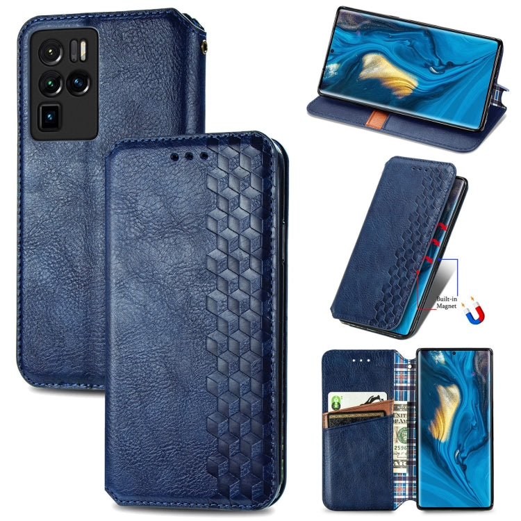 Cubic Grid Pressed Horizontal Flip Magnetic PU Leather Case with Holder & Card Slots & Wallet, For OUKITEL C21 Pro, For UMIDIGI Bison GT