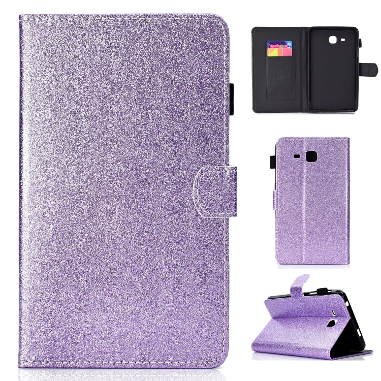 Varnish Glitter Powder Horizontal Flip Leather Case with Holder & Card Slot — For Galaxy Tab S4 10.5