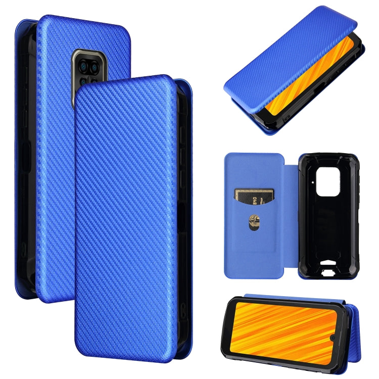 Carbon Fiber Texture Magnetic Horizontal Flip TPU + PC + PU Leather Case with Card Slot