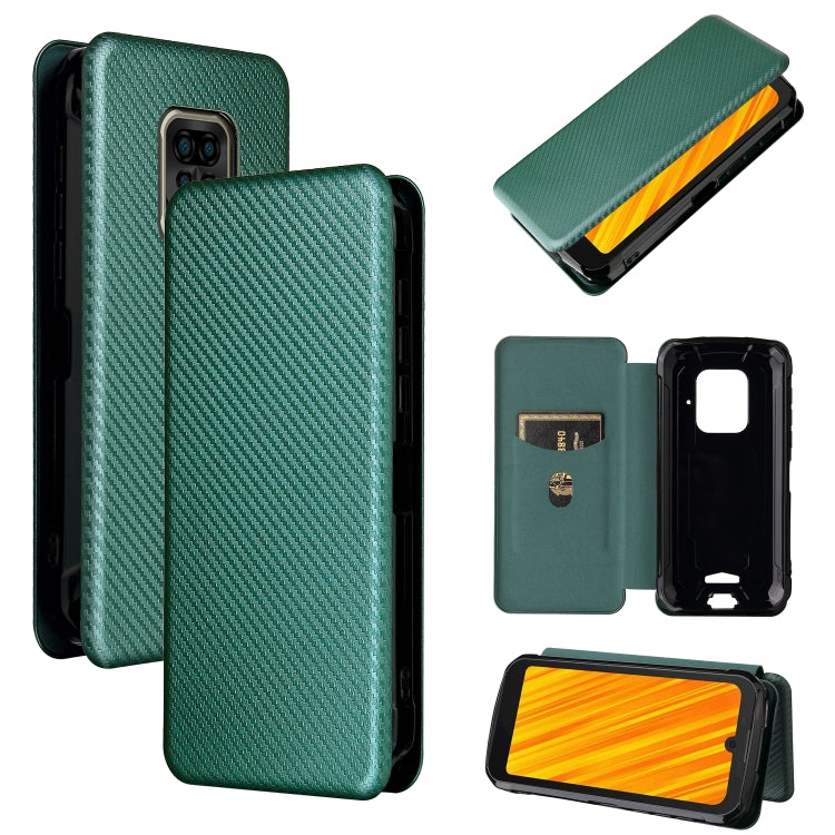 Carbon Fiber Texture Magnetic Horizontal Flip TPU + PC + PU Leather Case with Card Slot