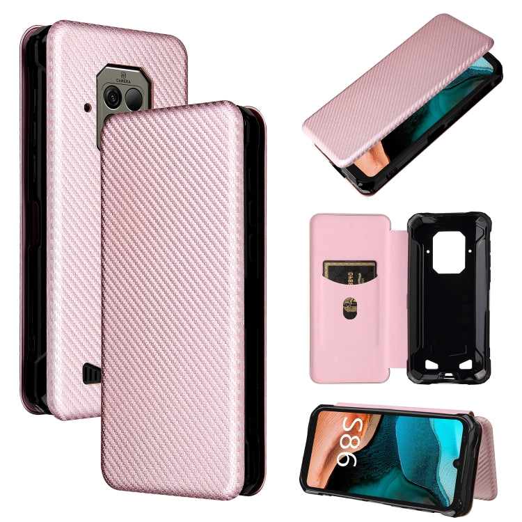 Carbon Fiber Texture Magnetic Horizontal Flip TPU + PC + PU Leather Case with Card Slot