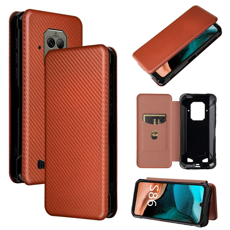 Carbon Fiber Texture Magnetic Horizontal Flip TPU + PC + PU Leather Case with Card Slot