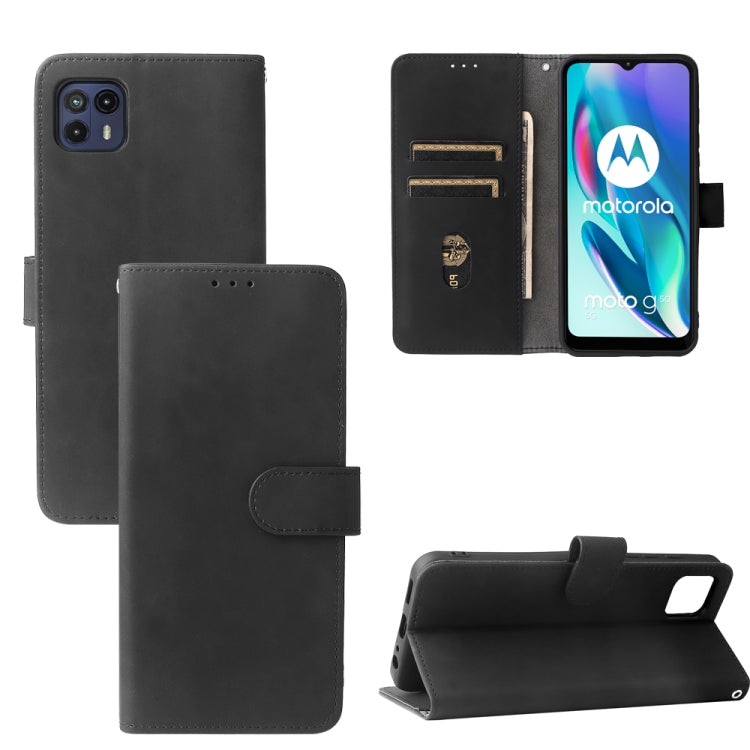 Solid Color Skin Feel Magnetic Buckle Horizontal Flip Calf Texture PU Leather Case with Holder & Card Slots & Wallet, For Doogee S59 / S59 Pro