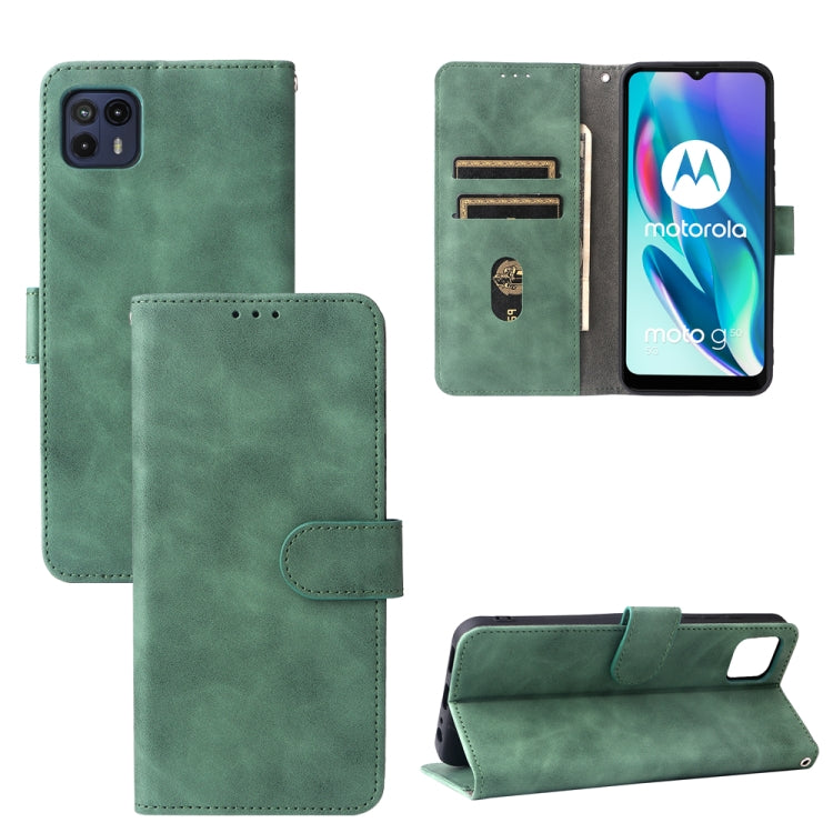 Solid Color Skin Feel Magnetic Buckle Horizontal Flip Calf Texture PU Leather Case with Holder & Card Slots & Wallet, For Doogee S59 / S59 Pro