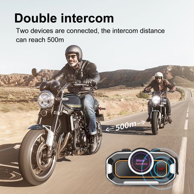 V9 Pro Motorcycle Helmet Bluetooth Walkie-talkie Support FM