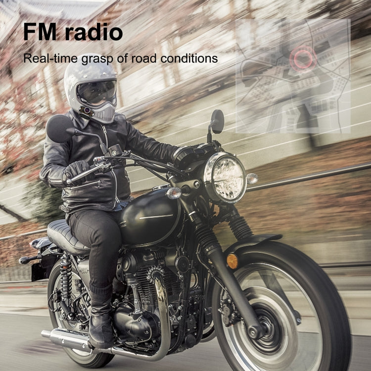 V9 Pro Motorcycle Helmet Bluetooth Walkie-talkie Support FM